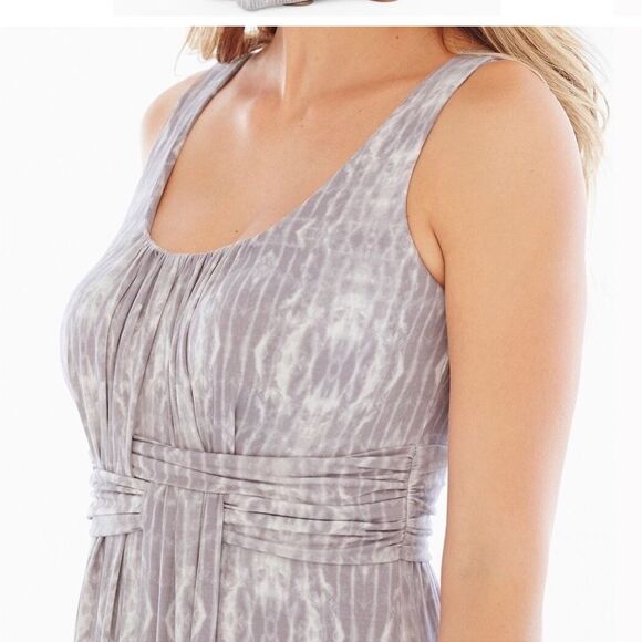 Soma Sleeveless Fluid Knit Maxi Dress Light Grey - Picture 5 of 9